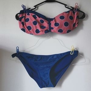 Medium Strapless Polka-dot Swimsuit Bikini